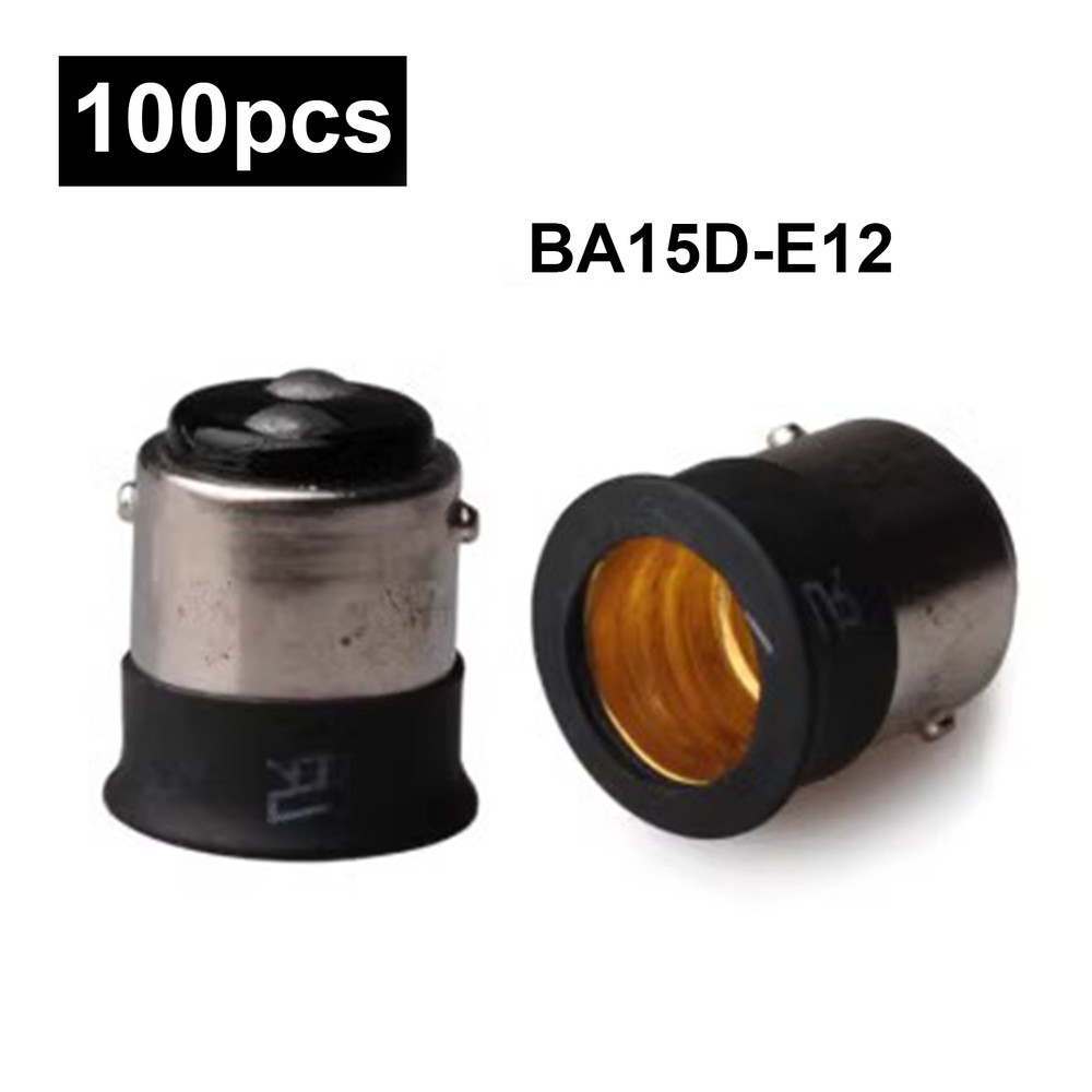 New BA15D To E12 LED Light Bulb Lamp Socket Fitting Adaptor / Extender / Holder