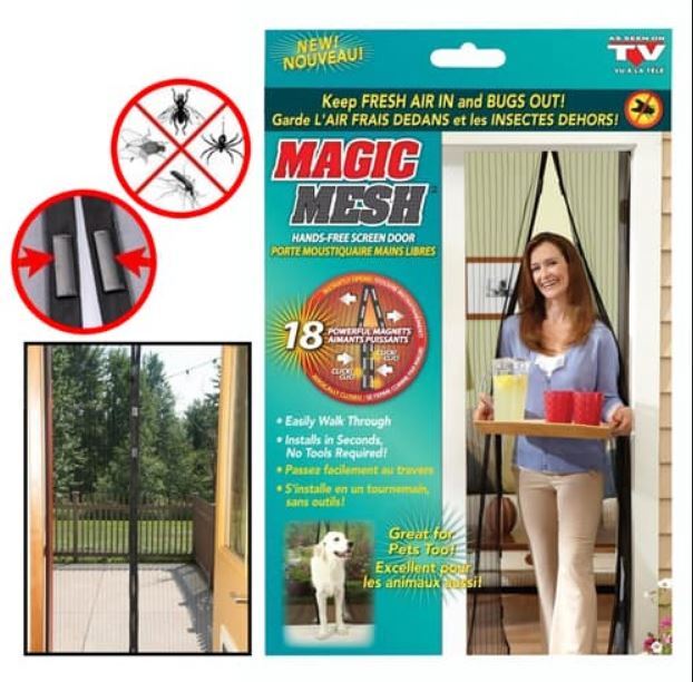 Magic Mesh Hands-Free Screen Door
