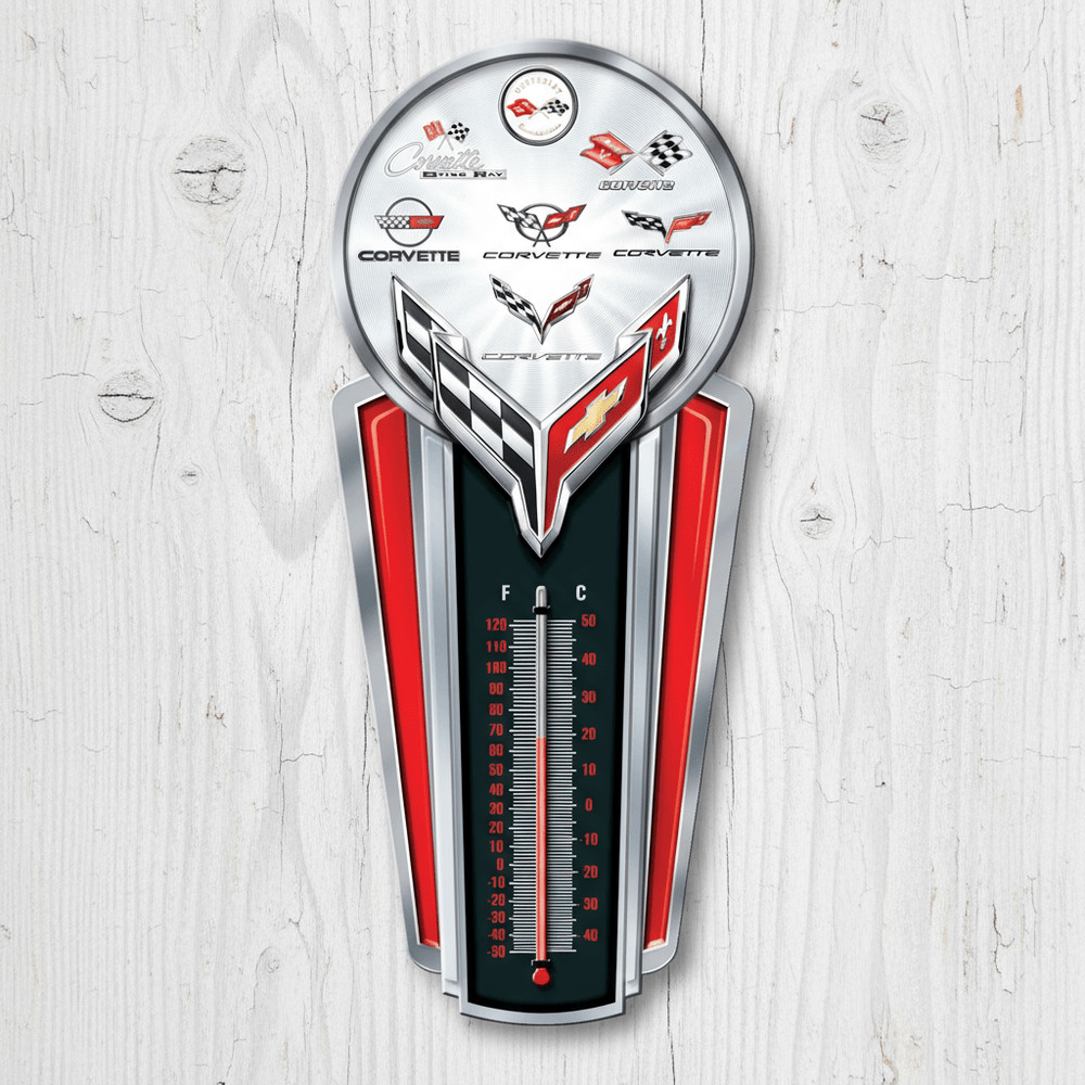 Chevrolet Corvette Logo Thermometer