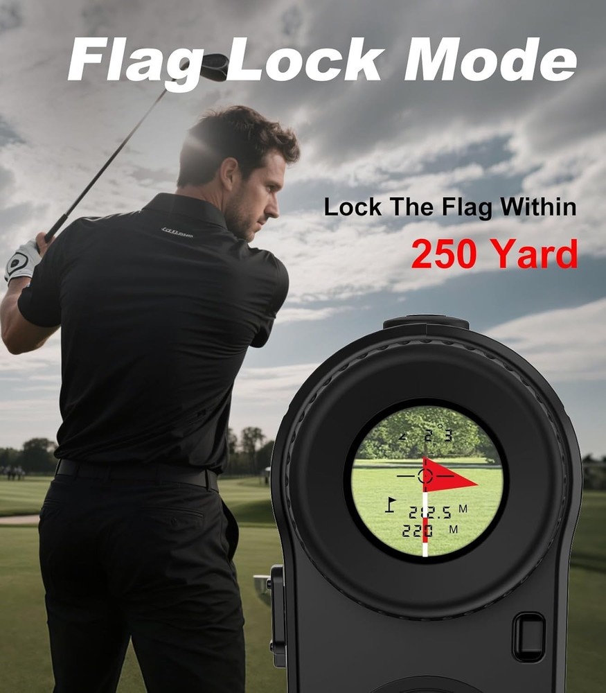 Lightweight Golf Rangefinder - Accurate 1000 Yards with Slope Compensation Tech