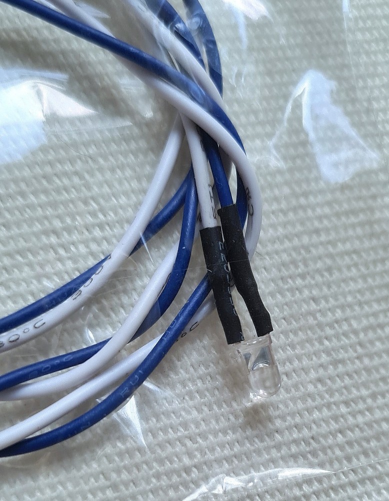 Computer Case Panel 3mm Purple LED Light 12VDC 16" Wires Universal Fit Tailed