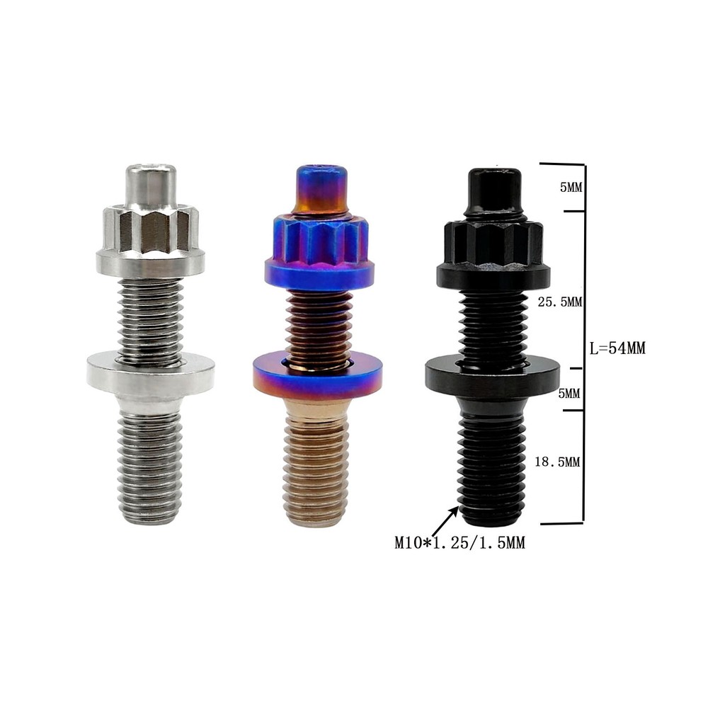 Titanium Exhaust Manifold Stud Kit M8/M10 Bolt GR5 Titanium Intake Stud Kit 1pcs