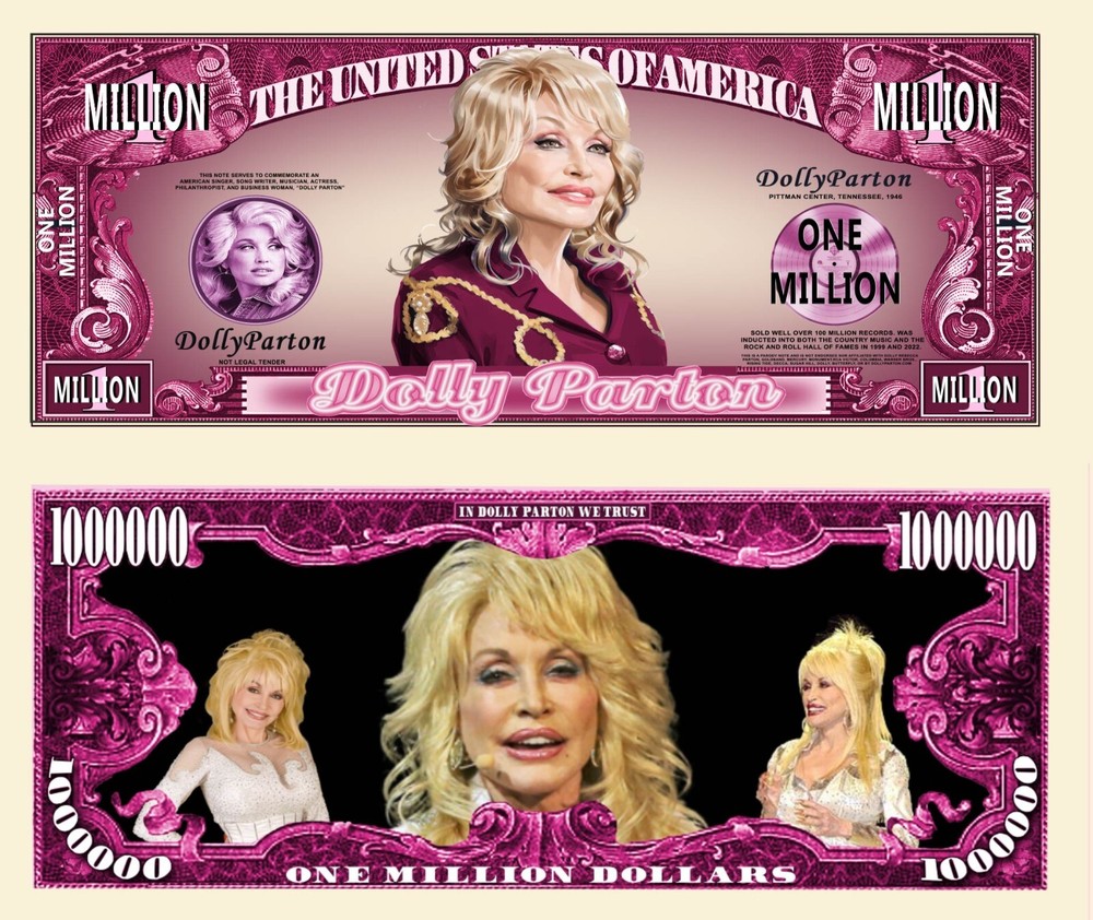 OUR DOLLY PARTON NOVELTY NOTE  (2 EA)