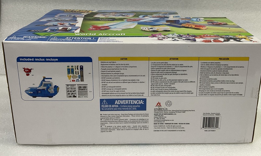 Super Wings Transform-A-Bot World Aircraft Play Set