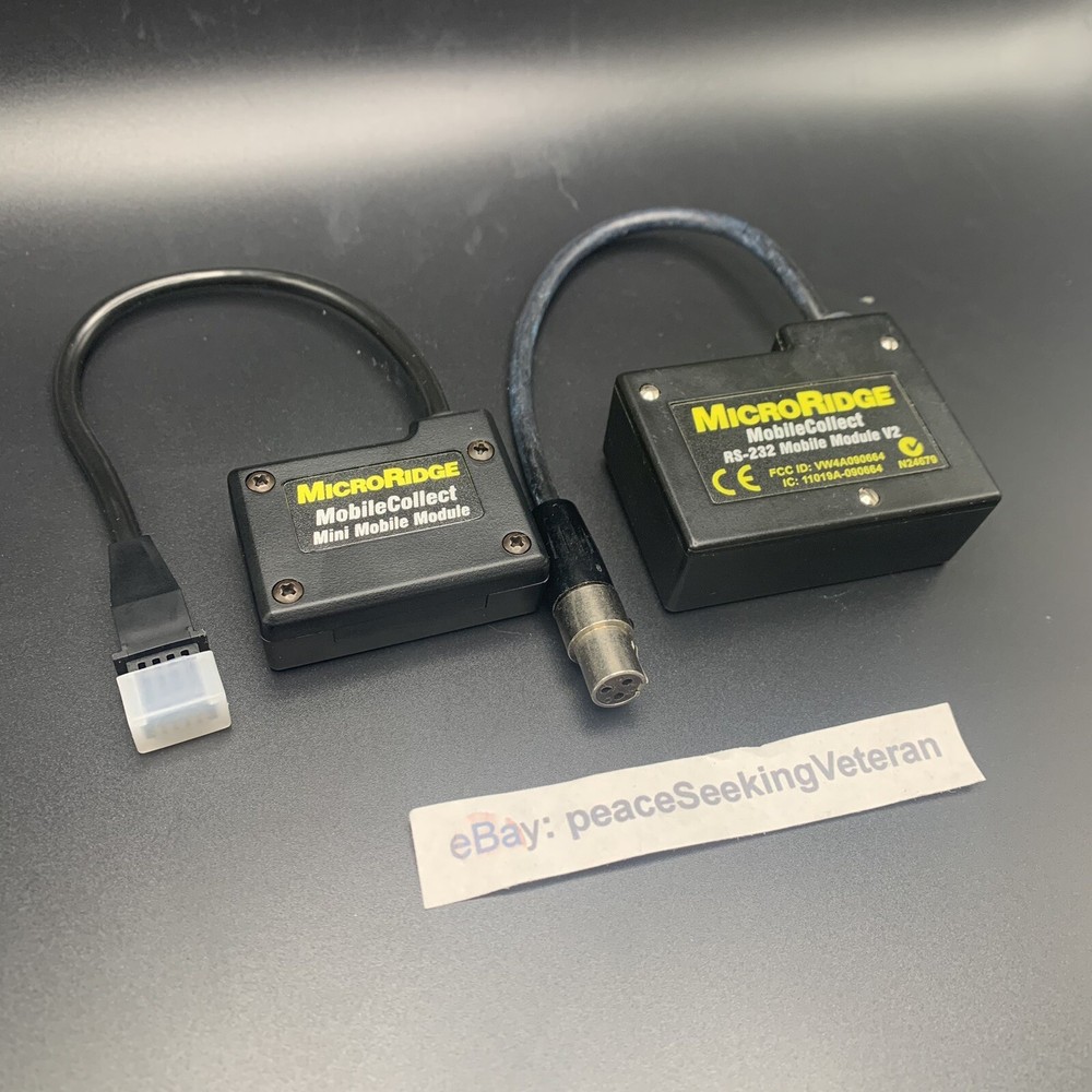 2x - MicroRidge MobileCollect RS-232 V2 & Mini Mobile Module Transmitter 24679