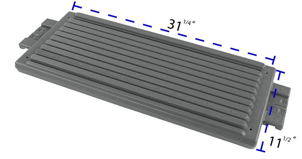 Replacement Grey Tread For Confer Step 1 Aboveground In Pool Swimming Pool Step