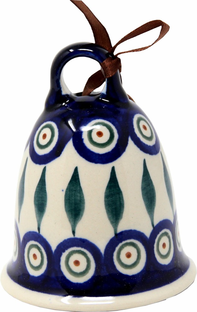 Polish Pottery Christmas Bell 857-56