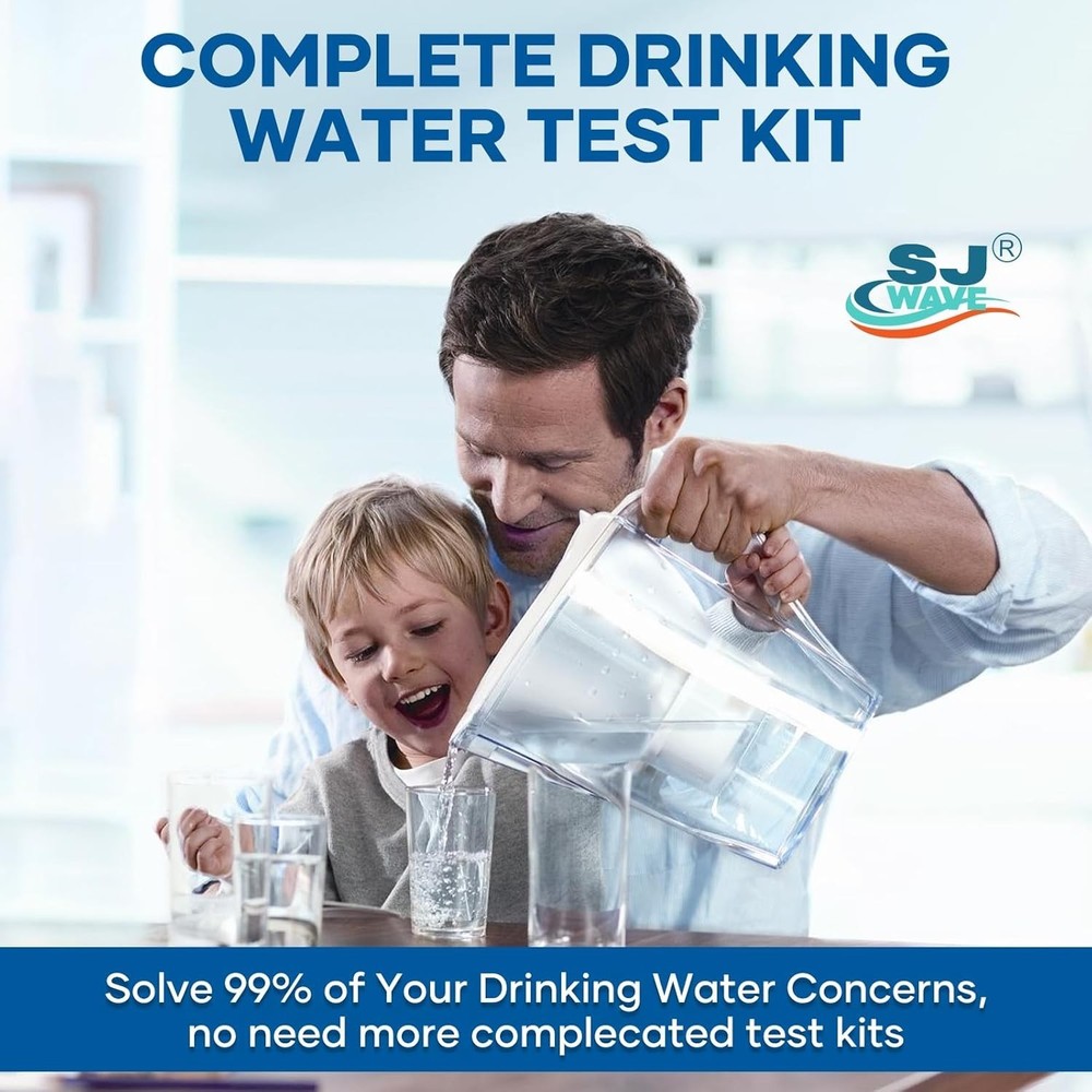 16 in 1 Drinking Water Testing Kits - 100 Strips 10 Strips Per Pouch Water Te...