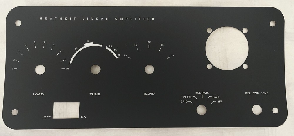 NEW Heathkit SB-200 Black panel replacement overlay