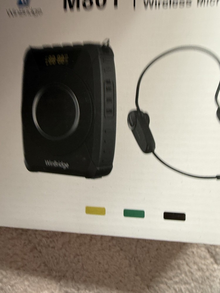 Voice Amplifier with Wireless Microphone Headset – Waterproof Portable Speaker