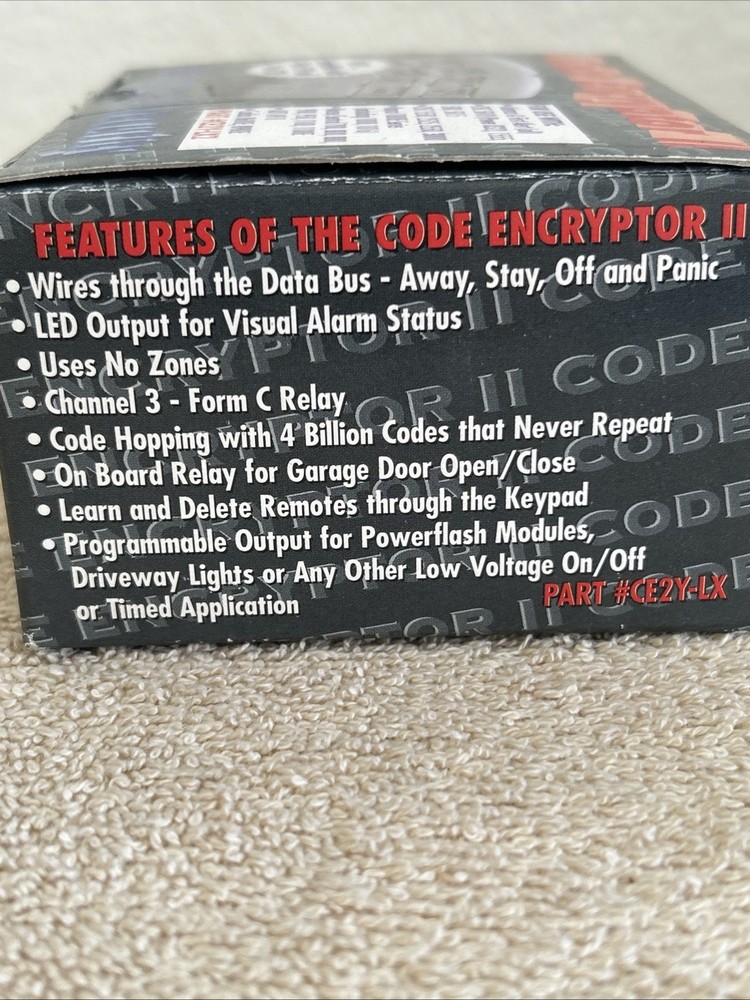 Street Smart Security Code Encryptor II - CE2Y-LX2 - NEW OPEN BOX