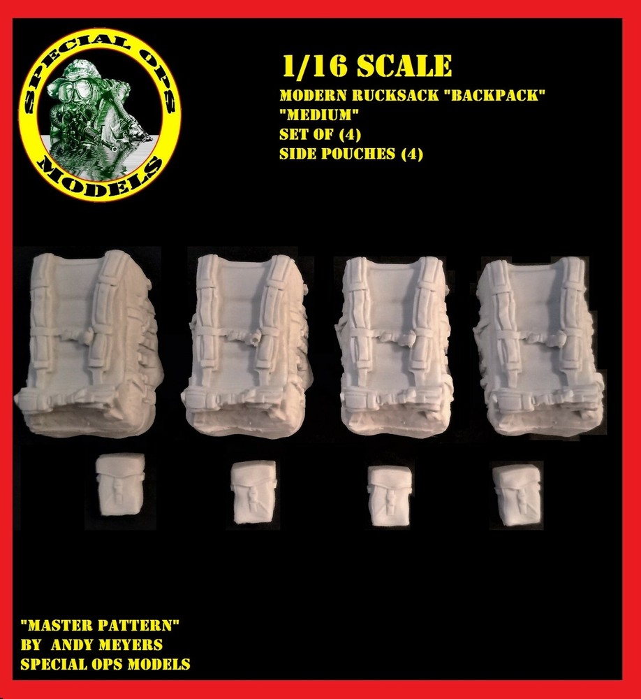 1/16 scale Modern Molle Rucksacks (BACKPACKS) Assault Backpack style #A