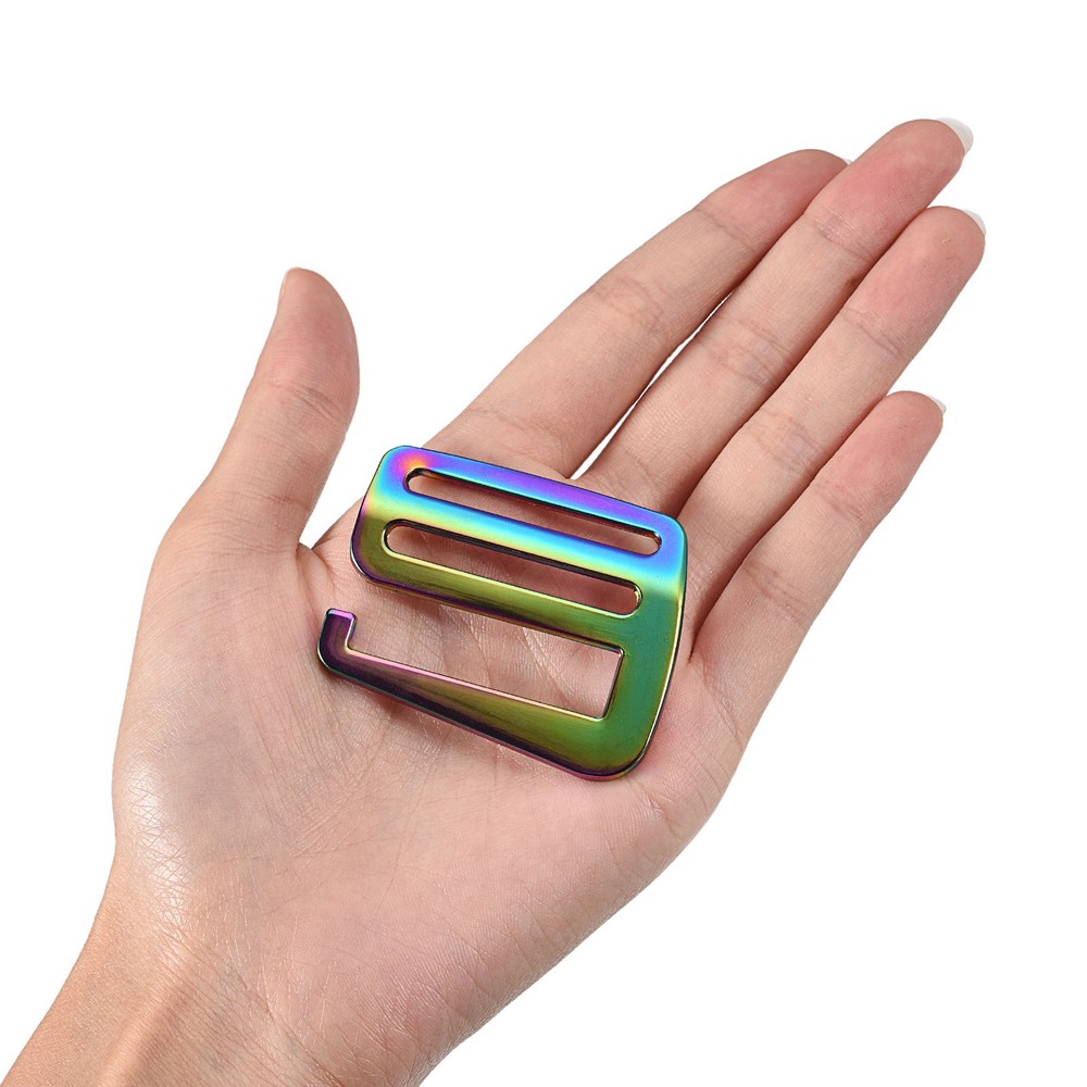 1.5" Webbing Release G Hook Buckle Adjuster for Backpack Strap, 2Pcs Multicolor