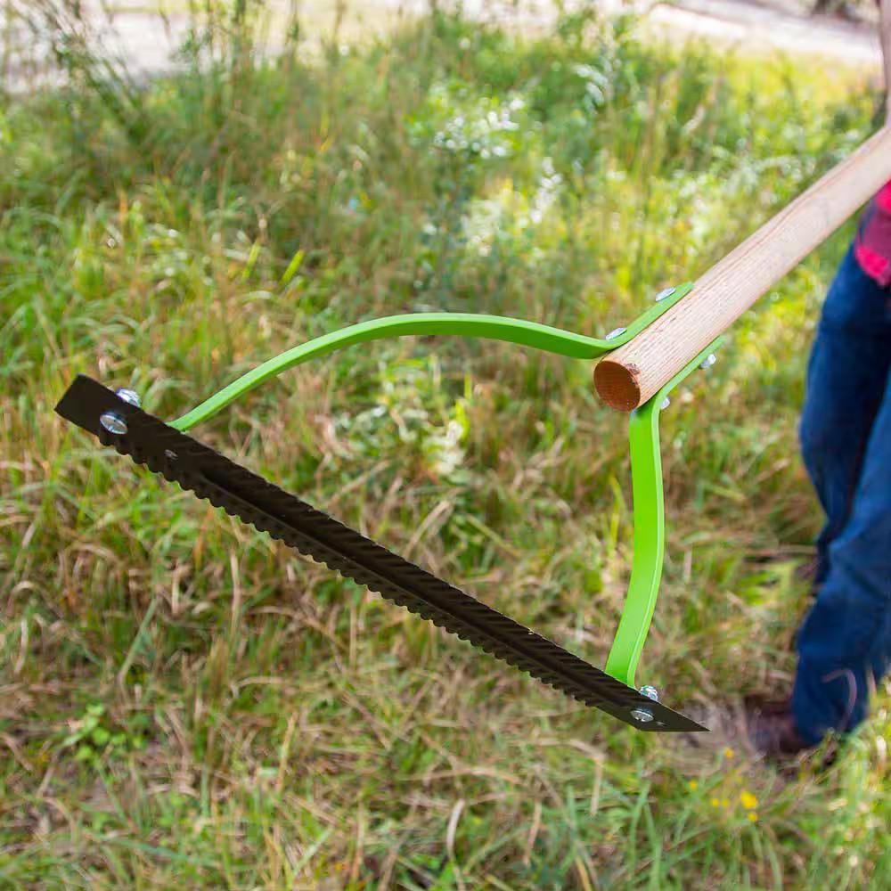 36 In. Wood Handle Double Blade Weeder