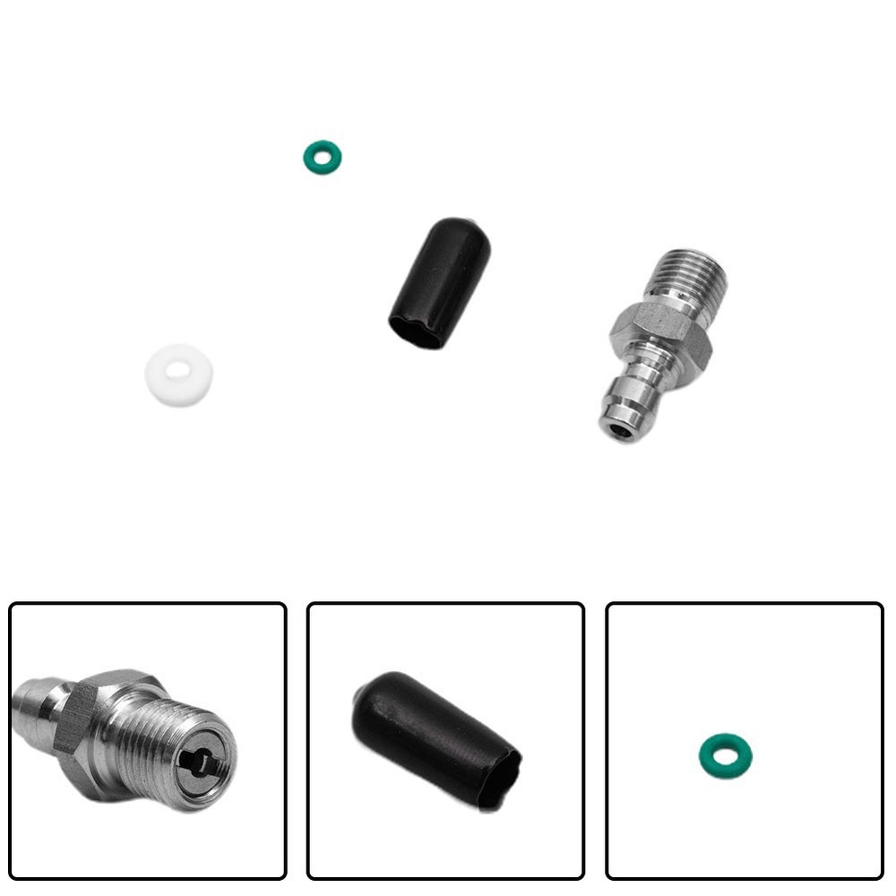 8MM Male Head  Valve Filled Pacifier Stainless Steel Quick Connector Set Replace