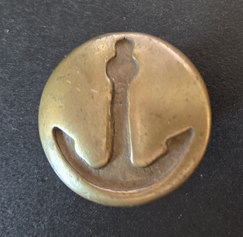Vintage Solid Brass (Bronze?) Anchor Knob