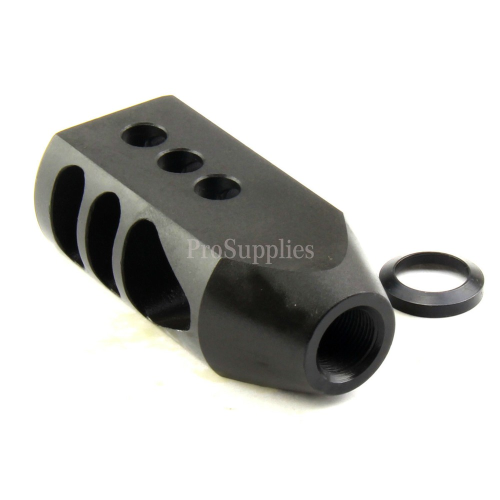 HOT! Tanker Style Muzzle Brake Triangular Baffl 1/2x28 Pitch for .223