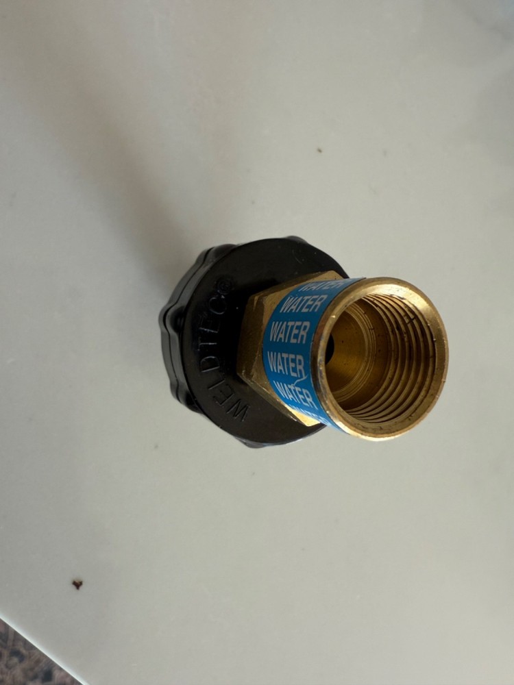 WeldTec Connector Water Fitting