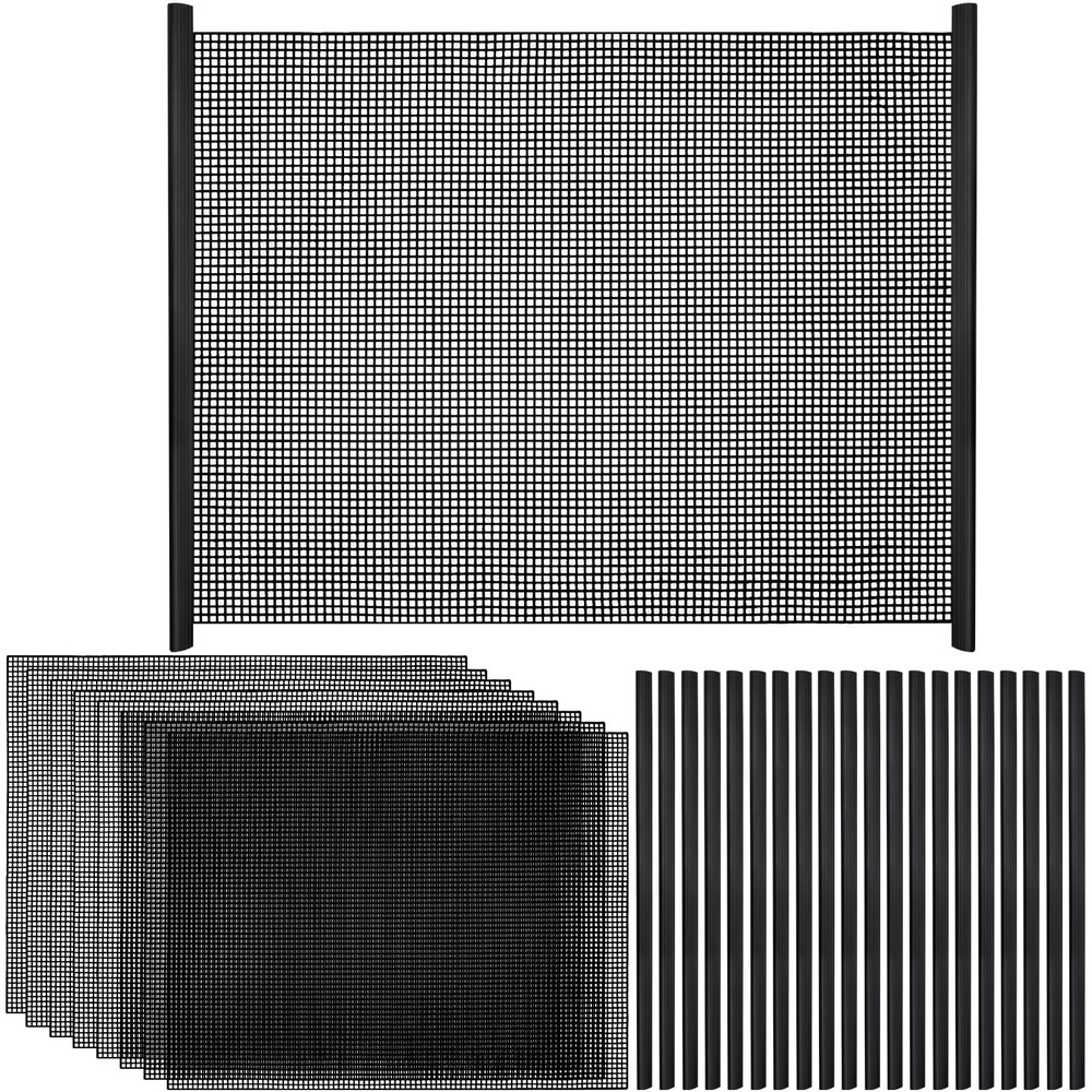 8Pcs Plastic Mesh Canvas Sheets Embroidery Aquarium Fish Tank Divider Plastic