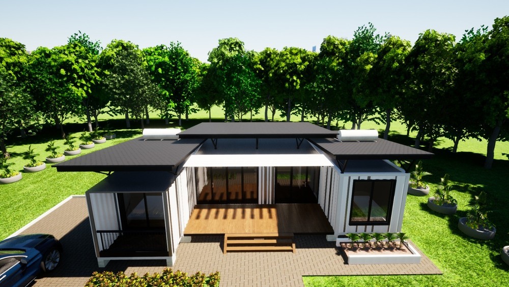 3 bedroom Container house plan