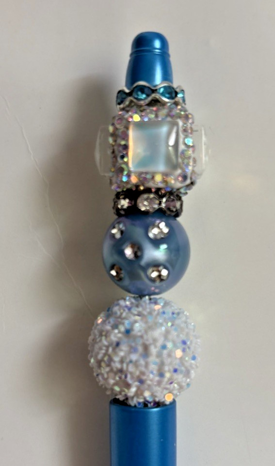 6 Handcrafted FANCY Beaded Pens