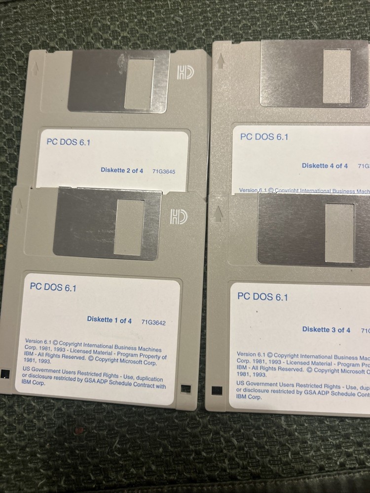 RARE Vintage 1983 IBM Property Software Computer Floppy Diskette 2D Programs