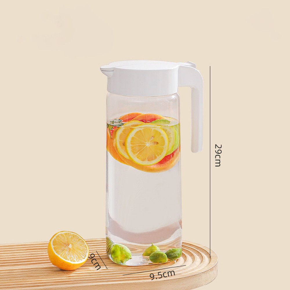 1Pc Household Press-Type Large-Capacity Cold Water Kettle w/Handle for Fruit Tea
