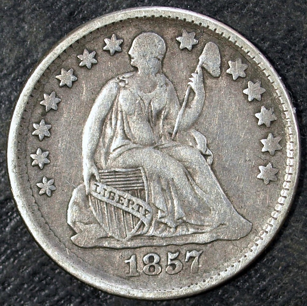 1857 P Seated Liberty Silver Half Dime ☆☆ Circulated ☆☆ Great For Sets 200
