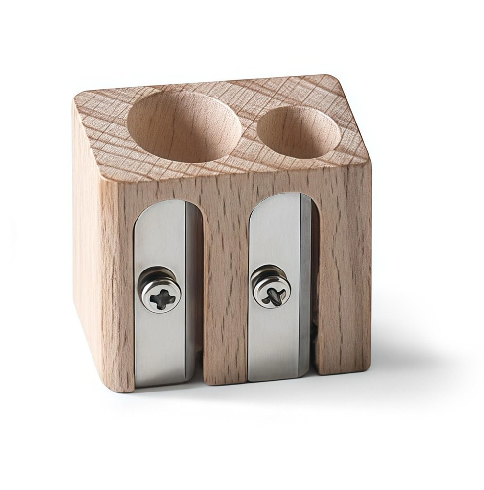 Koala Tools | Double Pencil Sharpener (Small & Large Hole) - for Regular Wood