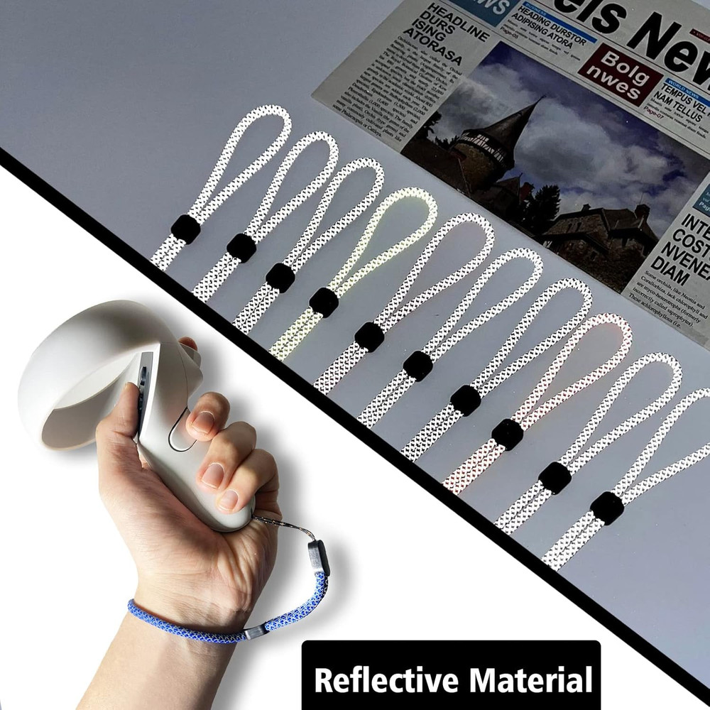 Improved Replacement Reflective Wrist Straps for Oculus Quest 2 Gen Controller,