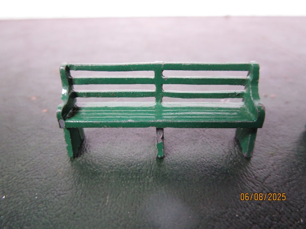 Vintage Train Lead Park Benches