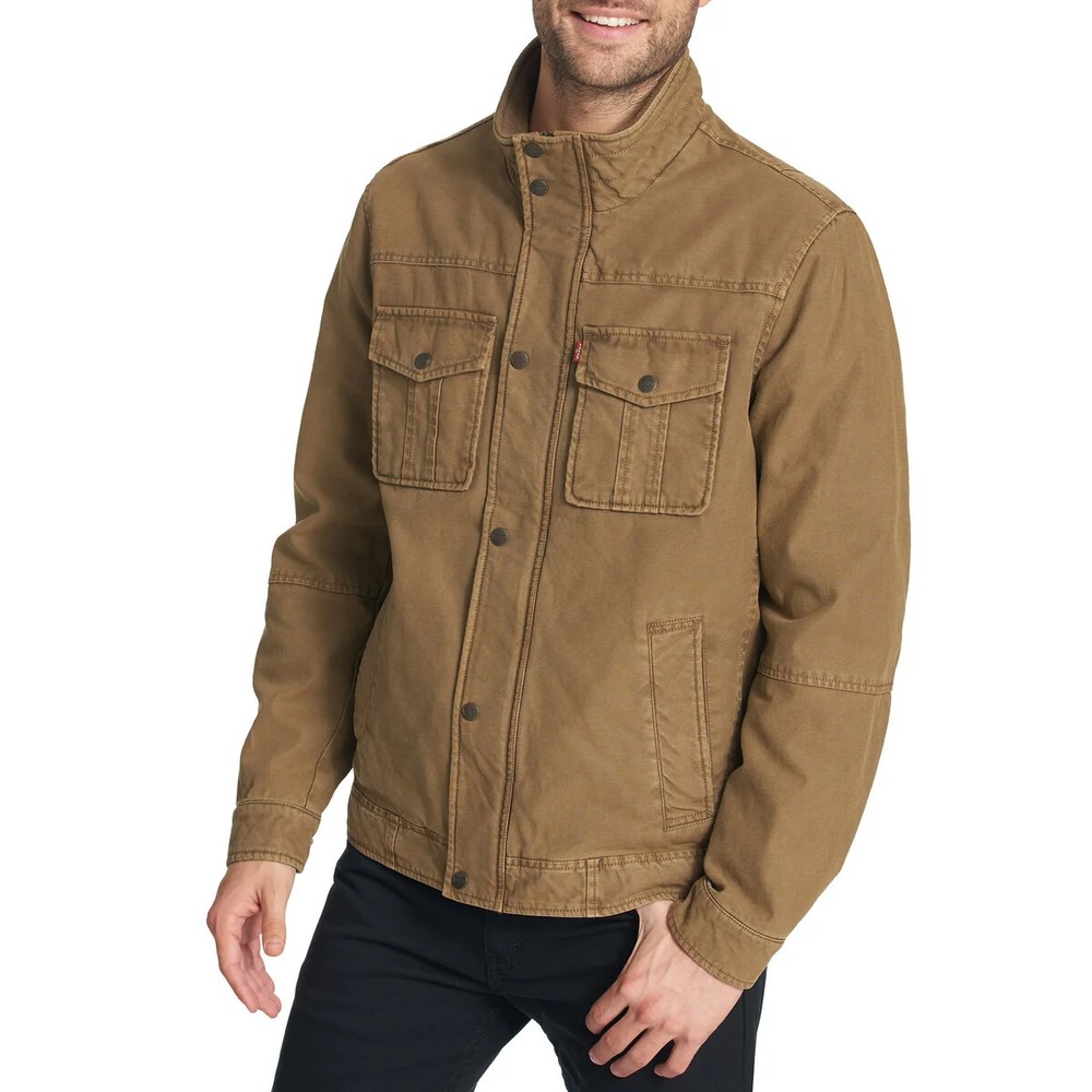 LEVI'S MEN'S STETCH TWILL JACKET, TAN *CHOOSE SIZE