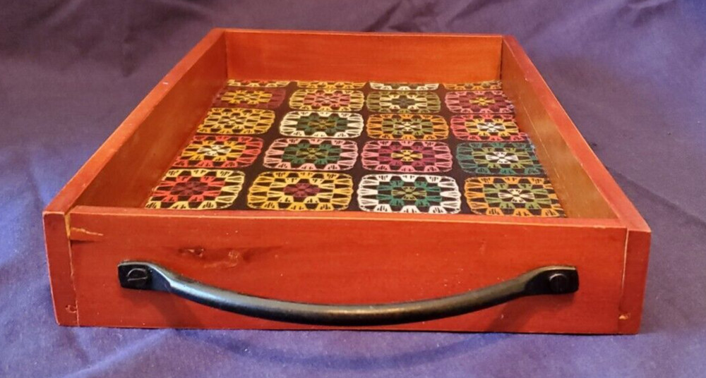 Upcycled wooden decorative tray