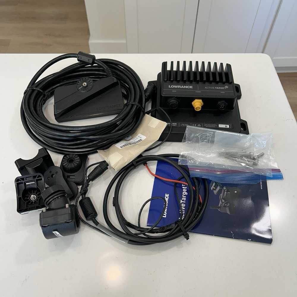 Lowrance Active Target 1 Sonar System with Transducer And Modules And Cables