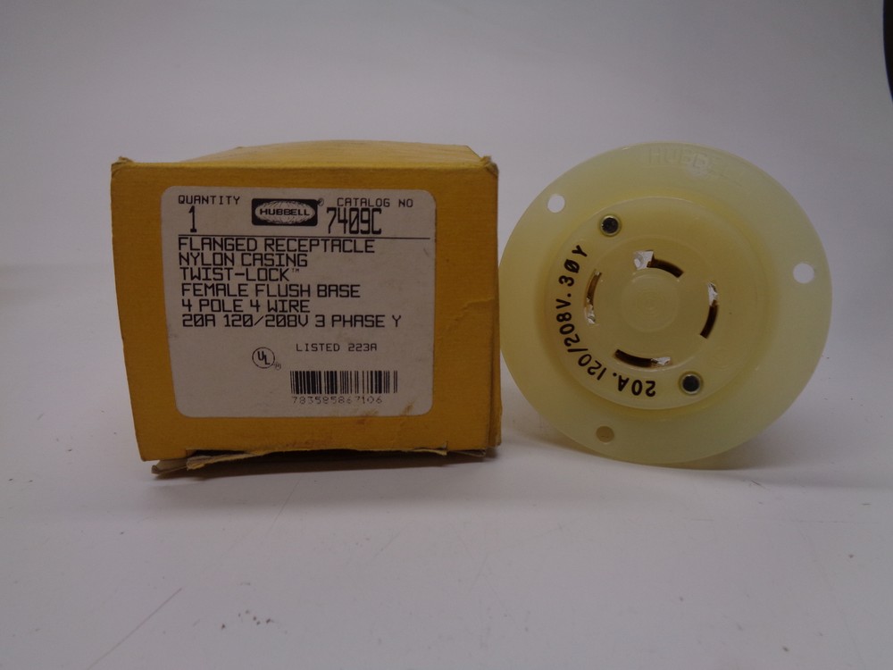 HUBBELL 7409C RECEPTACLE NSMP