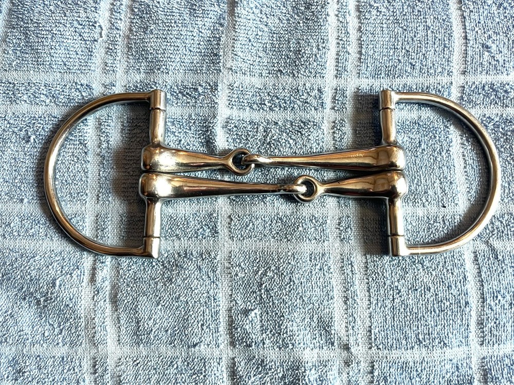 Centaur SS Double Jointed Dee Ring 5” English Bit