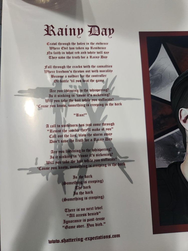 Rainy Day Ice Nine Kills Prayer Candle