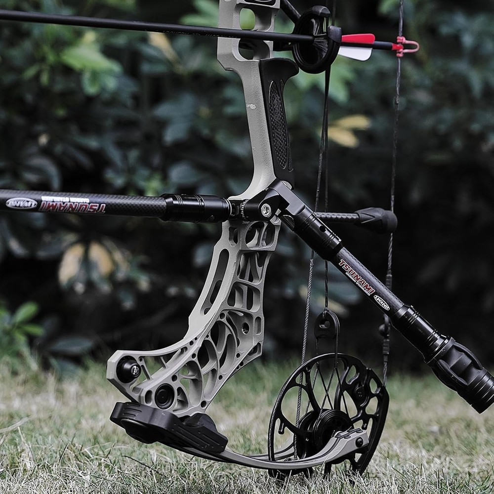 Adjustable Single Side V-Bar Mount with Quick Disconnect for Bow Stabilization-