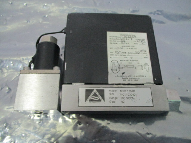 MKS, MKS 1259B, Mass Flow Controller, 100 SCCM H2, 421918