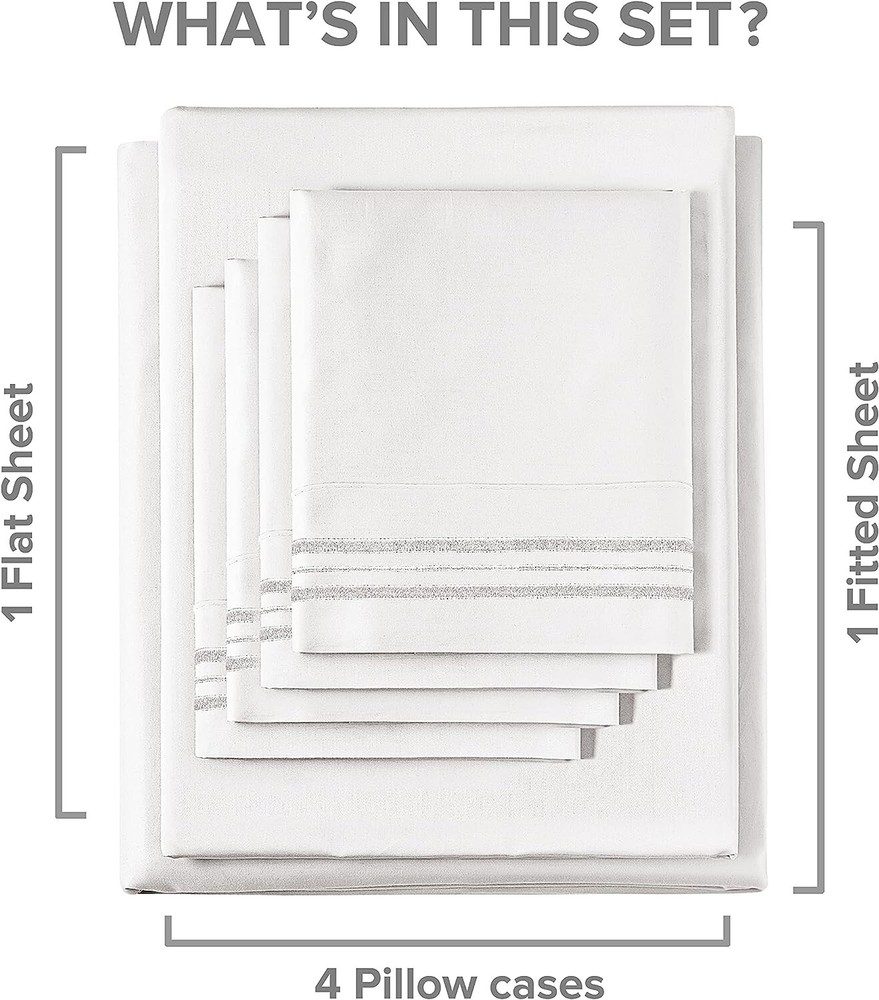 Luxury Sheet Set - 1800 Bedding Quality - Breathable & Cooling - Wrinkle