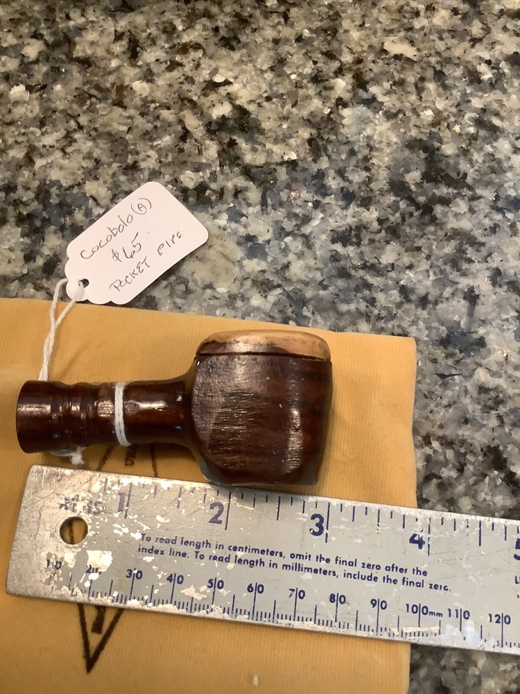Pocket Pipe - Handmade, Lidded - - Cocobolo