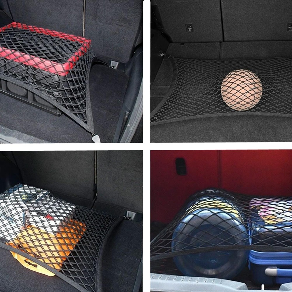 Cargo Net for SUV with Hooks Adjustable Highly Elastic Storage Organizer Net ...