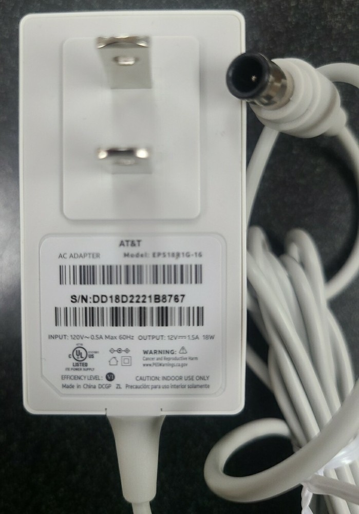 ATT Ac Adapter Model eps 18R1G 16