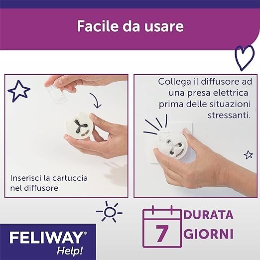 FELIWAY® Help! 7 Day Diffuser + Refill - Antistress Cat