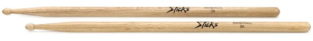 On-Stage Hickory Drumsticks - 5A (5-pack) Bundle