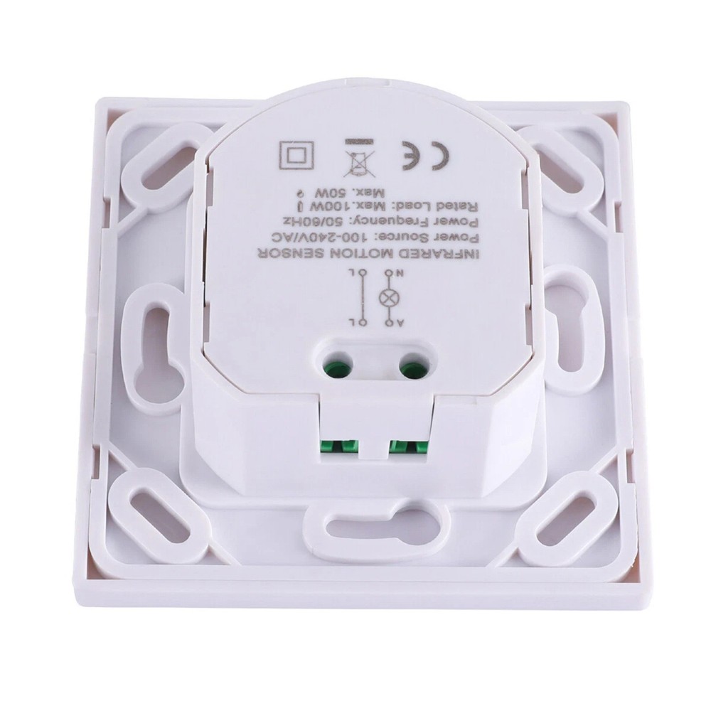 PIR Motion Sensor Wall Switch AC100-240V Professional for Lighting Maintenance