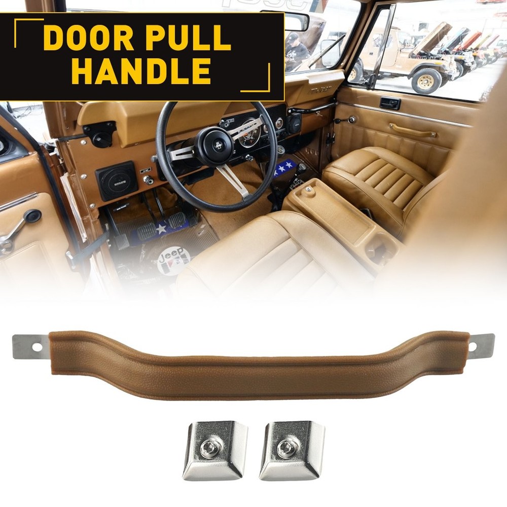 Front Interior Left Right Handle Pull Door Strap For 1987-1995 Jeep YJ Wrangler