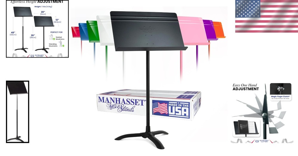 Professional Grade Music Stand - Easy Adjustability