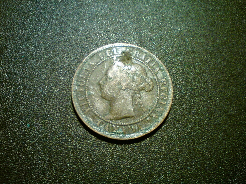 1899 CANADA VICTORIA ONE CENT COIN