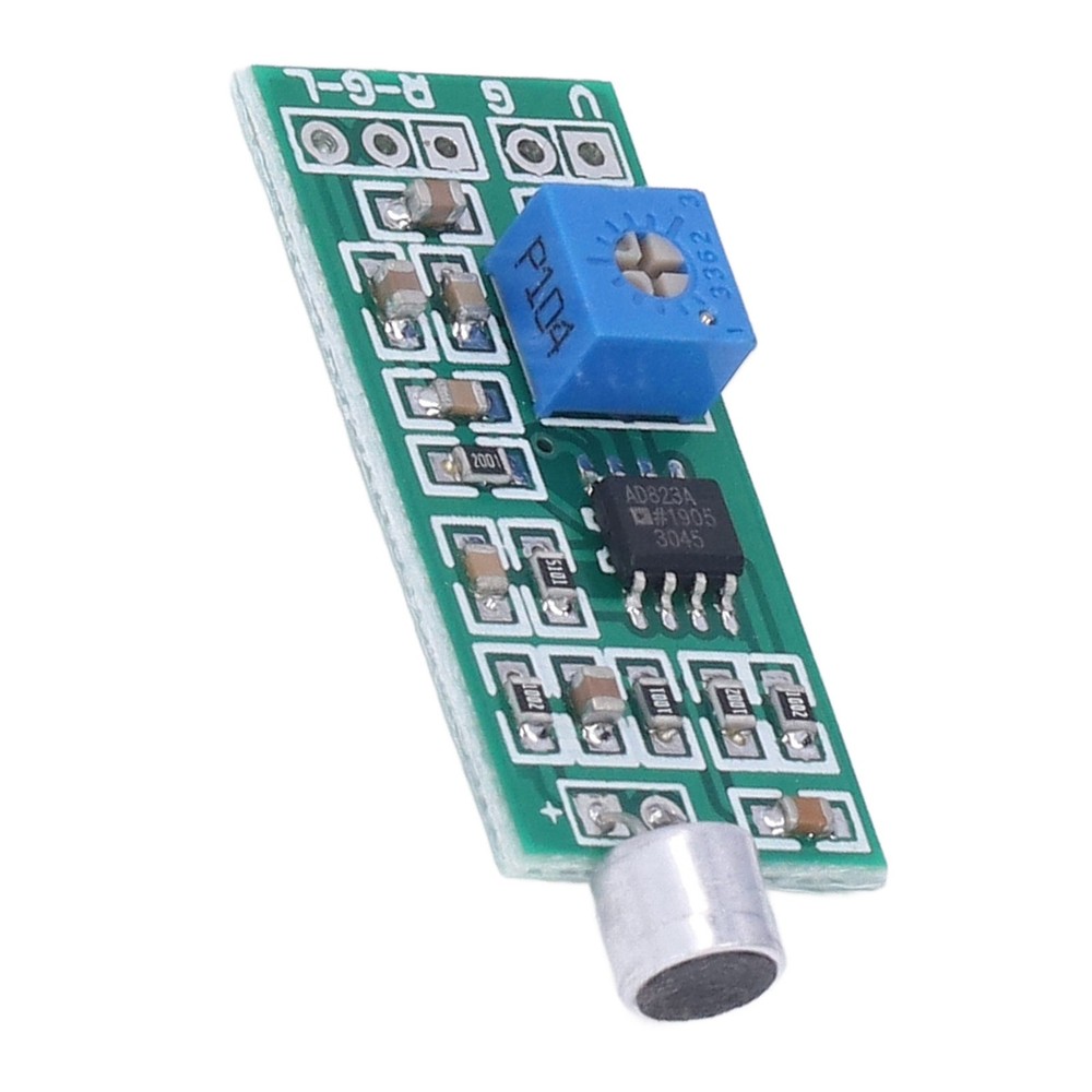 Microphone Pickup Module Dual Channel Output Adjustable Gain Amplifier Board For